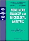 Nonlinear Analysis and Microlocal Analysis - Proceedings of the International Conference at the Nankai Institute of Mathematics (Nankai Pure, Applied Mathematics and Theoretical Physics)