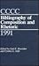 CCCC Bibliography of Composition and Rhetoric 1991
