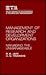 Management of Research and Development Organizations by Raj Jain