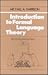 Introduction to Formal Language Theory