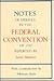 Notes Of Debates In The Federal Convention Of 1787