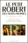 Le Petit Robert Des Noms Propres (French Edition)