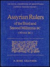 Assyrian Rulers of the Third & Second Millennia BC (Royal Inscriptions of Mesopotamia Assyrian Period)