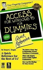 Access for Windows? 95 For Dummies?: Quick Reference (Paperback)