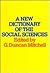 A New Dictionary of the Social Sciences