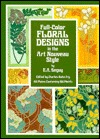 Full-Color Floral Designs in the Art Nouveau Style (Paperback)