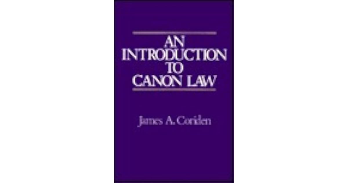 An Introduction To Canon Law by James A. Coriden