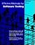 Effective Methods for Software Testing