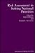 Risk Assessment in Setting National Priorities by James J. Bonin Donald E. St...
