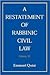 A Restatement of Rabbinic Civil Law: Comprehensive Index for Volumes I - X (A Restatement of Rabbinic Civil Law) (A Restatement of Rabbinic Civil Law)