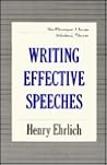 Writing Effective Speeches (Paragon House Writer's Series)