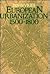 European Urbanization, 1500-1800 by Jan de Vries