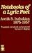 Notebooks of a Lyric Poet: Avetik S. Isahakian, 1875-1957