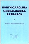 North Carolina Genealogical Research (Paperback)