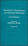 Handbook of Pseudonyms and Personal Nicknames (Vol 2)