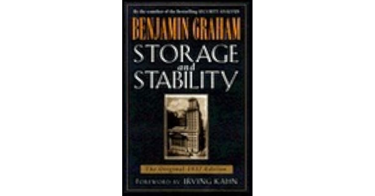 Storage & Stability by Benjamin Graham