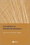 Foundations of Intensional Semantics Foundations of Intensional Semantics