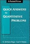 Quick Answers to Quantitative Problems: A Pocket Primer
