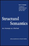 Structural Semantics: An Attempt at a Method (Hardcover)