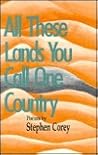 All These Lands You Call One Country: Poems