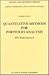 Quantitative Methods for Portfolio Analysis: MTV Model Approach (Theory and Decision Library B)