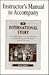 Instructor's Manual to Accompany The International Story by Ruth Spack