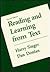 Reading and Learning From Text