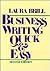 Business Writing Quick and Easy