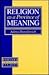 Religion As a Province of Meaning: The Kantian Foundations of Modern Theology (Harvard Theological Studies)