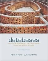 Databases: Design, Development, & Deployment Using Microsoft Access W/ Student CD