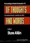 Of Thoughts & Words: The Relation Between Language & Mind Of Thoughts & Words: The Relation Between Language & Mind