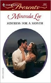 Mistress for a Month (Mass Market Paperback)