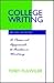 College Writing: A Personal Approach to Academic Writing