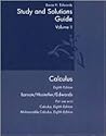 Calculus: Student Study And Solutions Guide Vol. 2