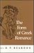 The Form of Greek Romance by B.P. Reardon