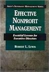 Effective Nonprofit Management: Essential Lessons for Executive Directors: . (Aspen's Nonprofit Management Series)