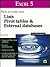 Excel 5: How to Work With Lists Pivot Tables & External Databases : For Windows