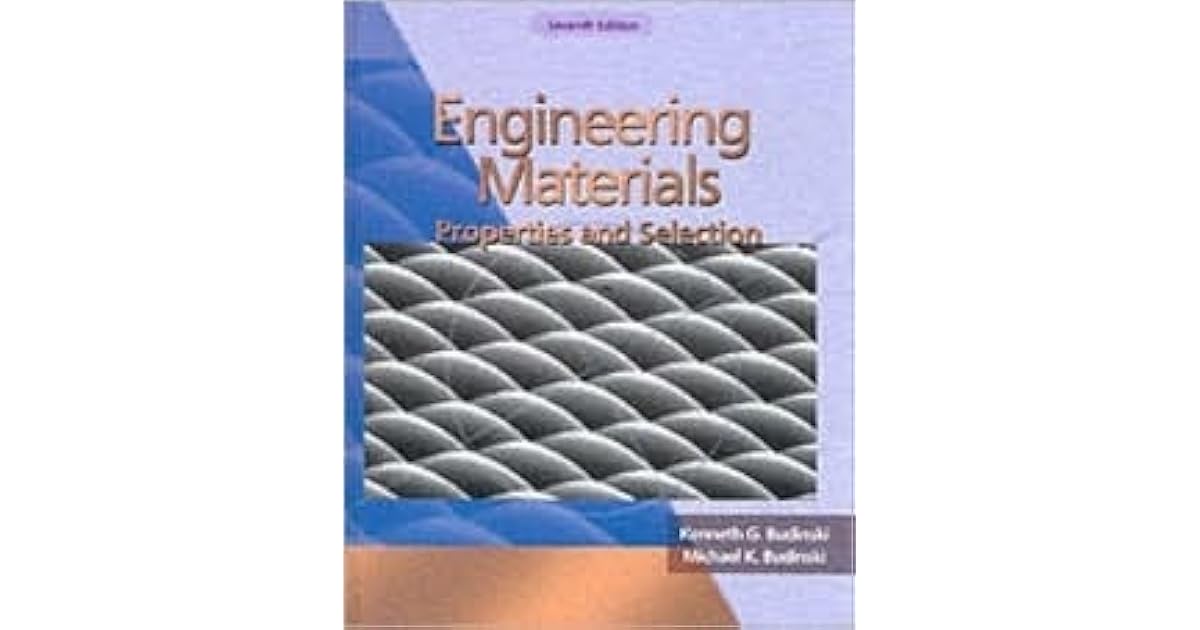 Engineering Materials Properties and Selection by G. Budinski