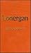 Lonergan (Outstanding Christian thinkers)