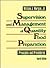 Supervision and Management of Quantity Food Preparation by William J. Morgan