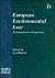 European Environmental Law by Gerd Winter