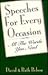 Speeches for Every Occasion by David Belson