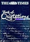 "The Times" Book of Quotations
