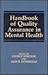 Handbook of Quality Assurance in Mental Health by George Stricker