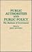 Public Authorities and Public Policy: The Business of Government (Contributions in Political Science)