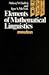 Elements of Mathematical Linguistics (Janua Linguarum. Series Maior, 110)