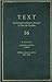 Text: An Interdisciplinary Annual Of Textual Studies