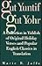 Gut Yuntif, Gut Yohr: A Collection in Yiddish of Original Holiday Verses and Popular English Classics in Translation