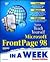 Teach Yourself Microsoft Frontpage 98 in a Week (2nd Edition)