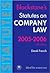 Company Law 2005-2006 (Blackstone's Statute Book Series)